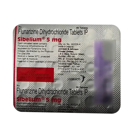 sibelium 5mg tablet 30's